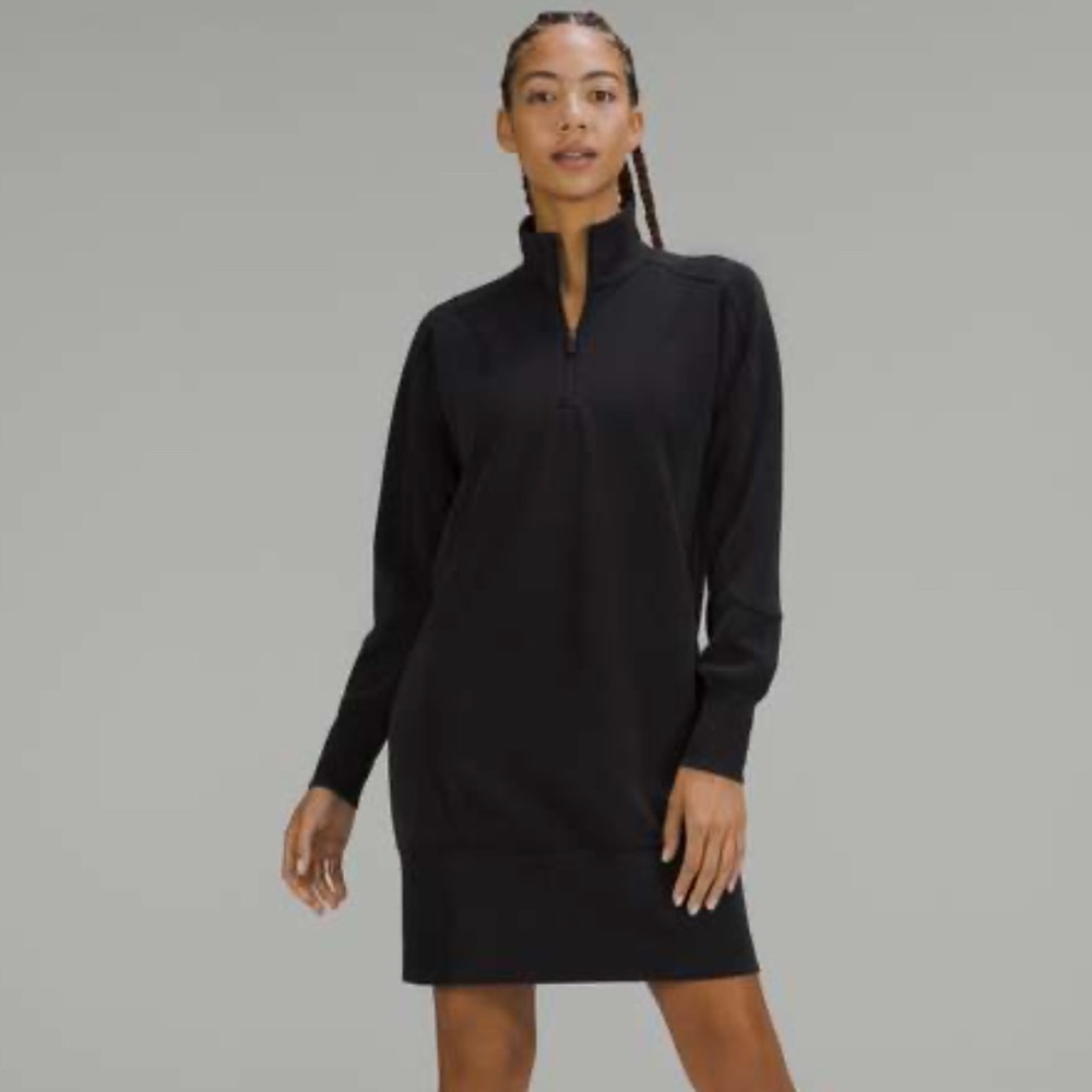 Lululemon Softstreme Long Sleeve Half-Zip Dress Soft Women's Size 8  NWOT